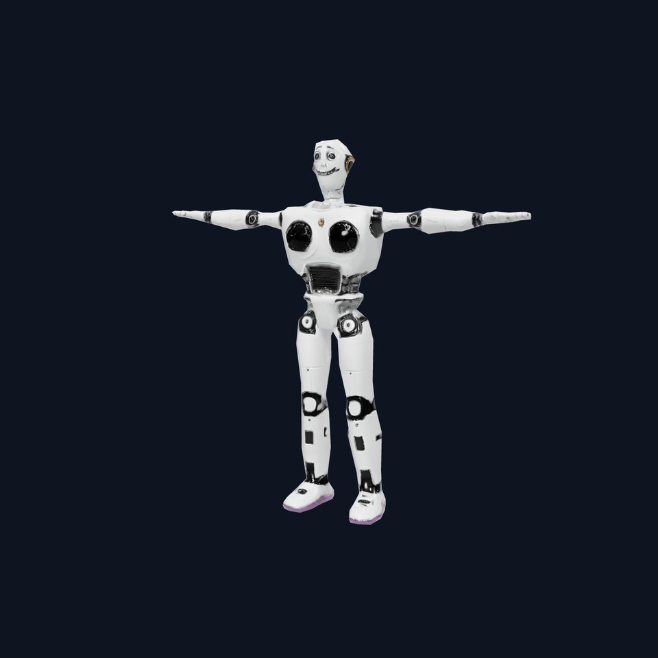 Friendly Robot Model Pack with Articulated Limbs